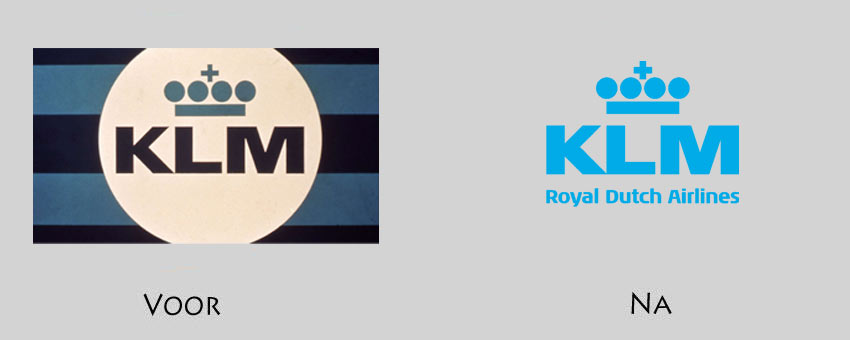 klm oud nieuw logo