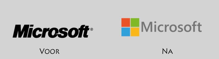 microsoft oud nieuw logo
