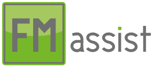 Logo FM assist is ontwikkeld door Reclamebureau Grafiek