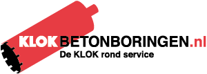 Logo KLOK Betonboringen is ontwikkeld door Reclamebureau Grafiek